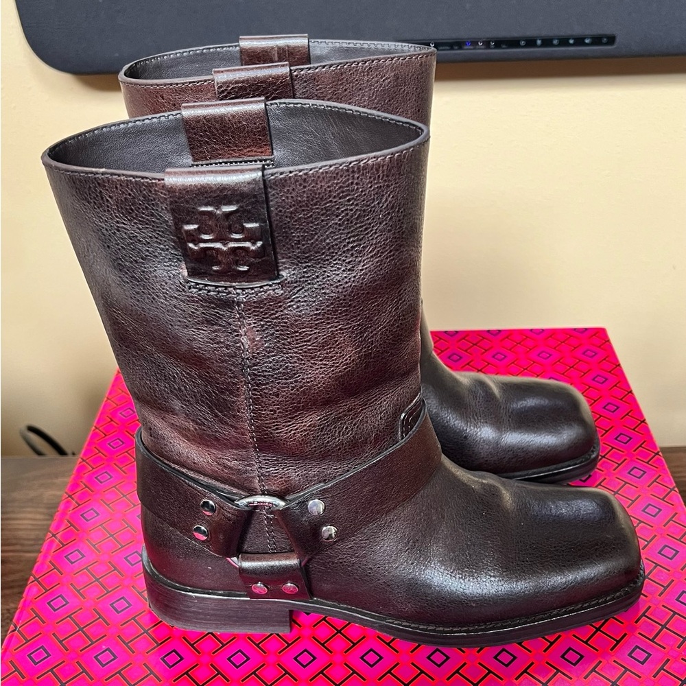 Tory Burch Double T Moto Boot 25MM